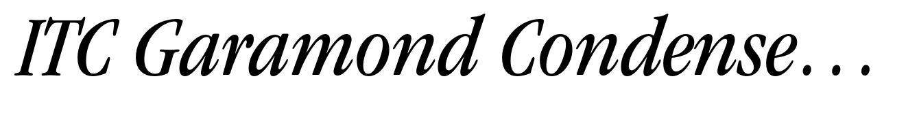 ITC Garamond Condensed Book Italic